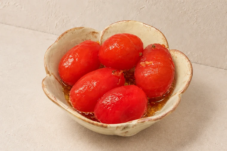 Honey and Osmanthus Peeled Cherry Tomatoes